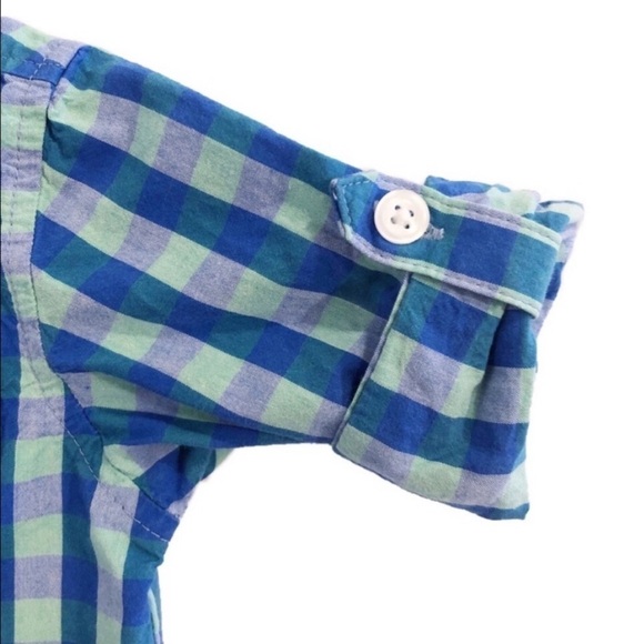 6-12M Plaid Button Down Shirt & Linen Pant - Picture 4 of 7